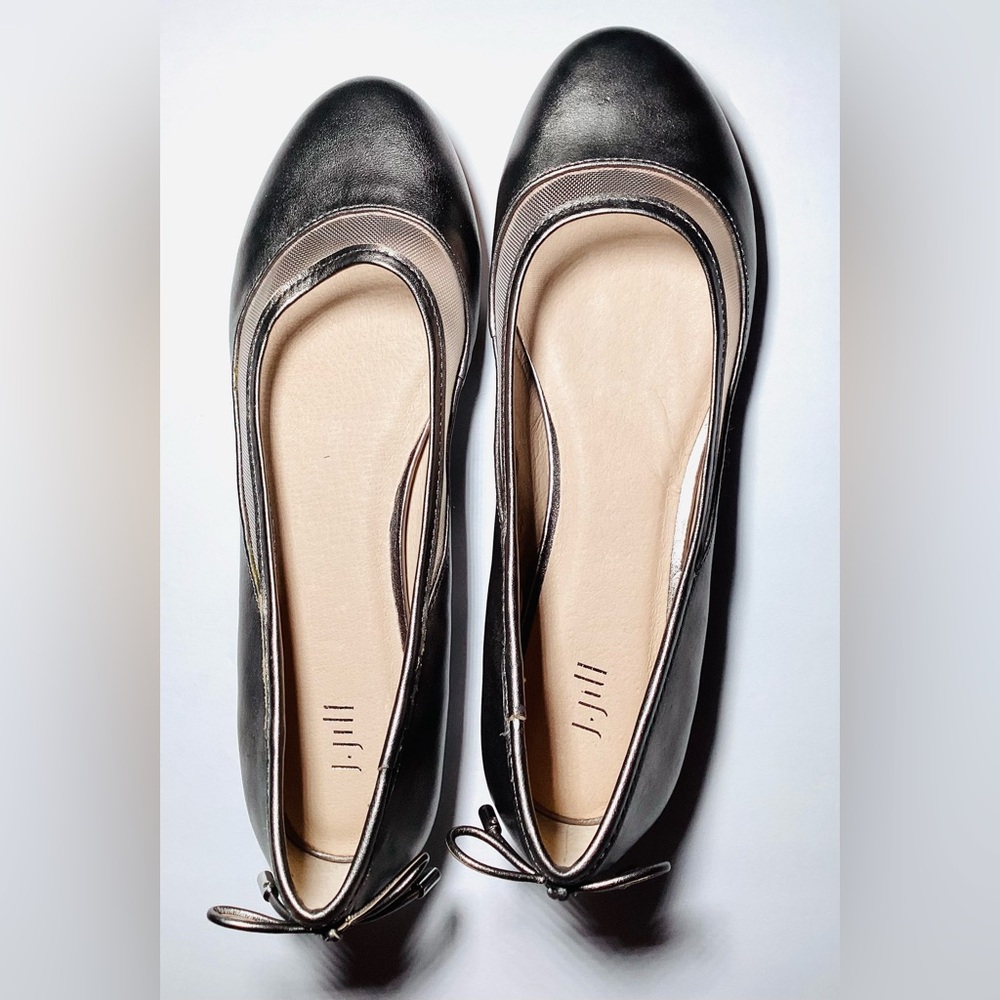 J Jill Metallic Beautiful Ballerina Flats, 7‎